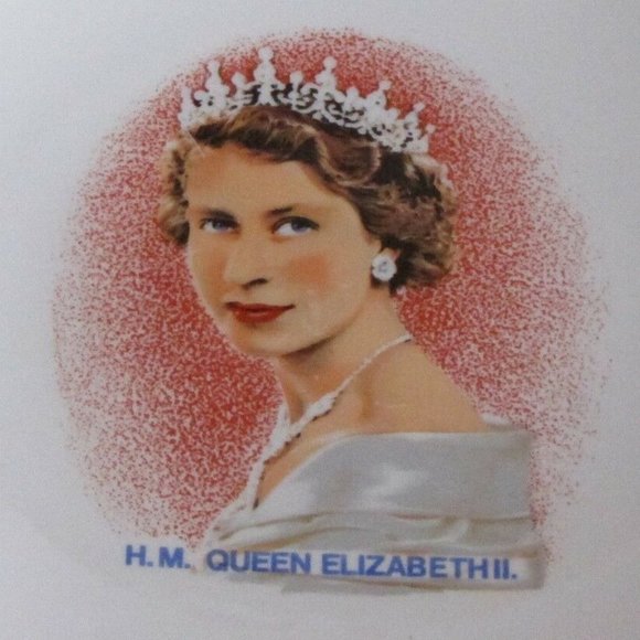 QUEEN ELIZABETH II Souvenir Collector Plate 1953 Alfred Meakin British Royalty - Picture 5 of 6